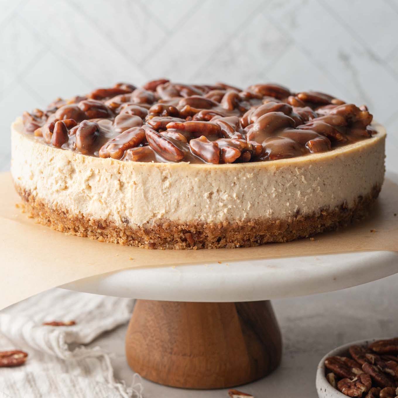 Tarta de queso y nueces