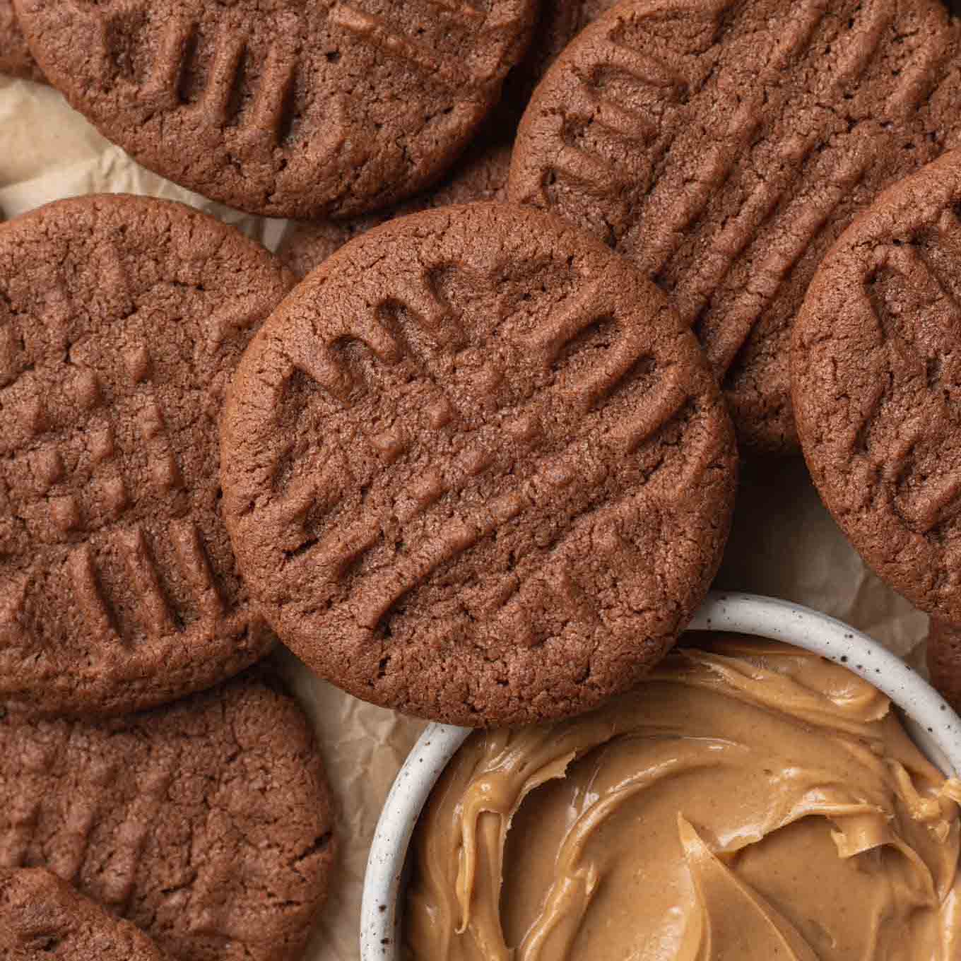 Galletas de chocolate y mantequilla de maní