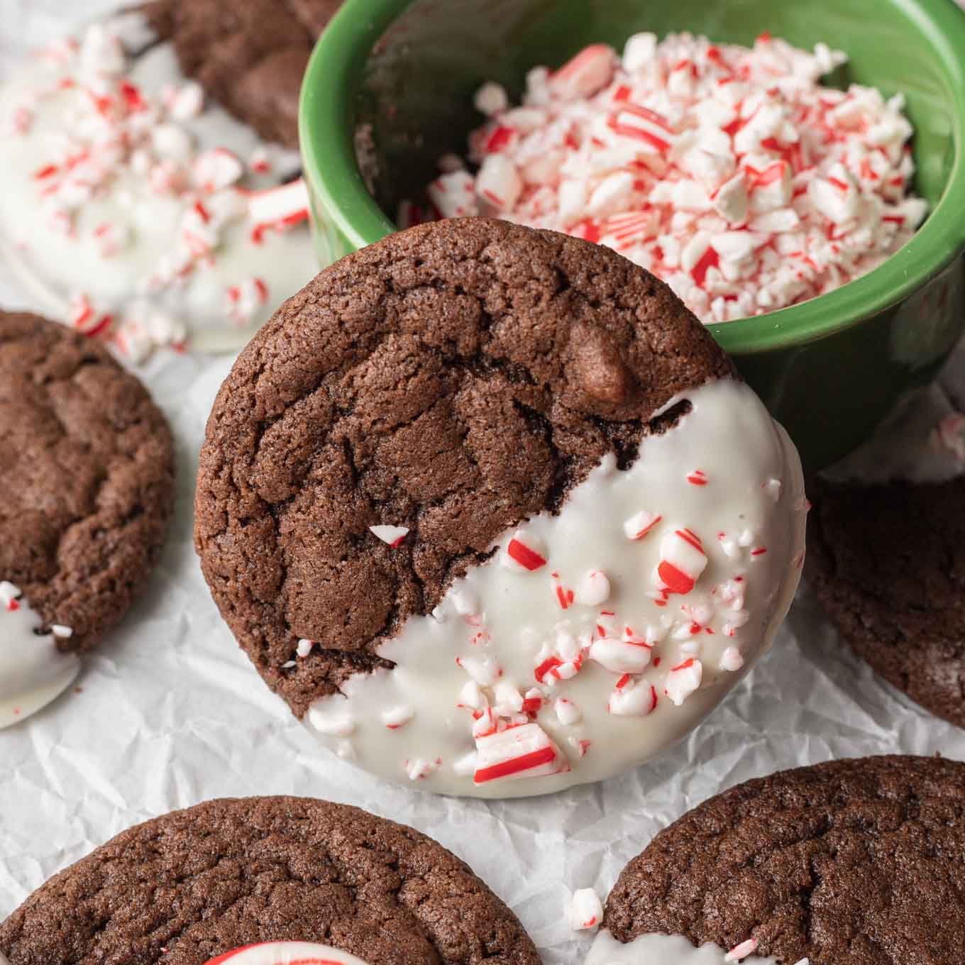 Galletas de chocolate y menta